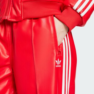 ADIDAS ORIGINALS Wide Leg Hose 'Firebird' in Rot