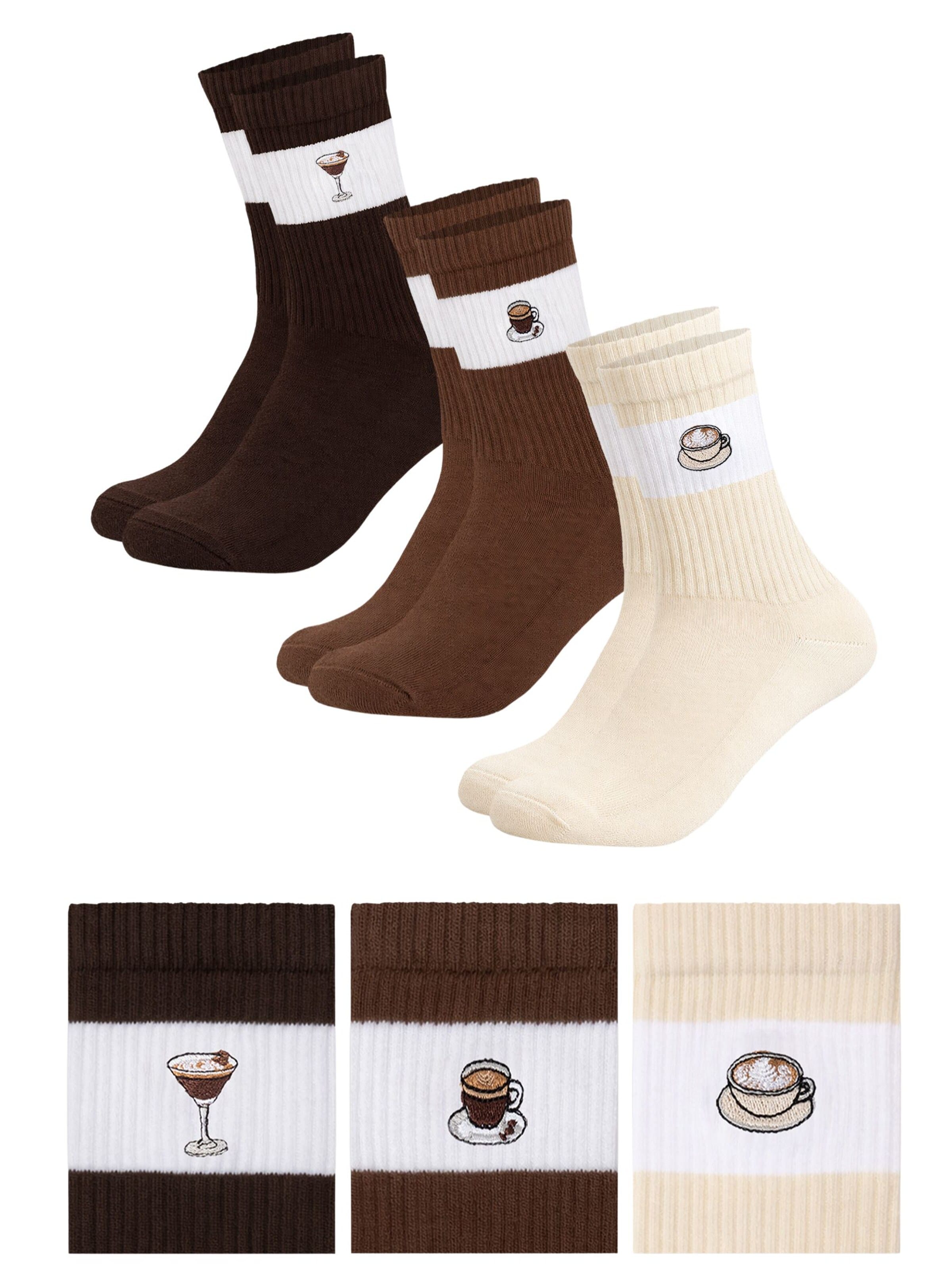 Occulto Athletic Socks 'Elly' in Brown