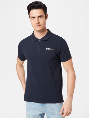 ALPHA INDUSTRIES Shirt in Blue: front