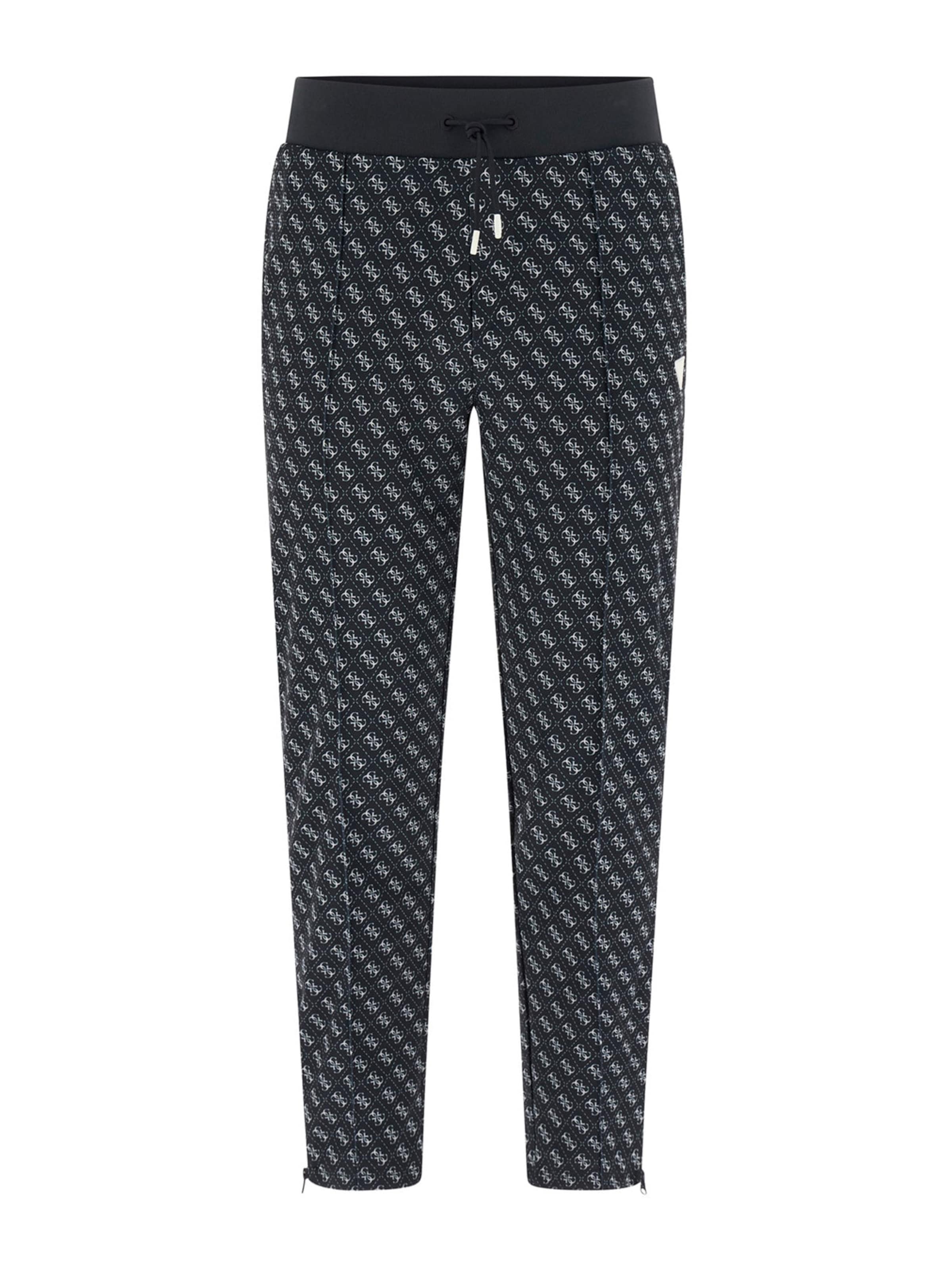 Regular Pantalon de sport 'KORBIN' GUESS en noir : devant