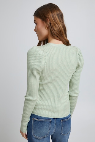 b.young Knit Cardigan in Green