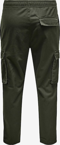Only & Sons Tapered Cargo Pants 'ROD' in Green