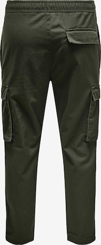 Tapered Pantaloni cargo 'ROD' di Only & Sons in verde