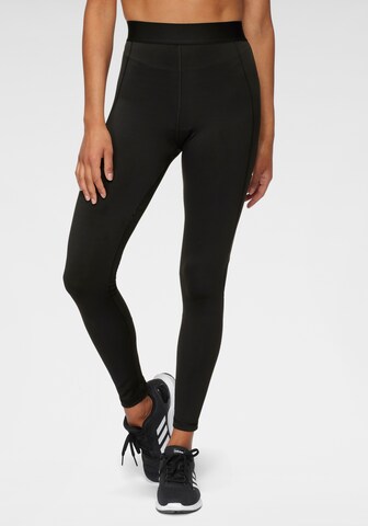ADIDAS PERFORMANCE Skinny Sports trousers in Black: front