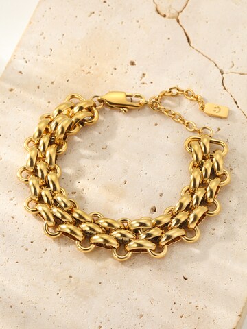 Hey Happiness Armband 'Interlocking' in Goud