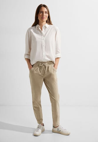 CECIL Slimfit Broek in Beige