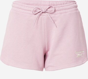 Reebok Regular Shorts in Lila: predná strana