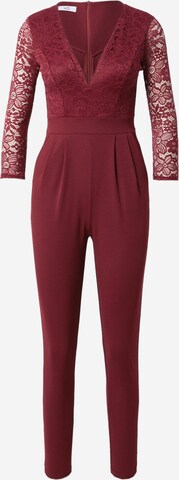 Tuta jumpsuit 'LEE' di WAL G. in rosso: frontale