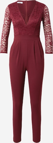 Tuta jumpsuit 'LEE' di WAL G. in rosso: frontale