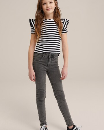 WE Fashion Skinny Jeans i grå