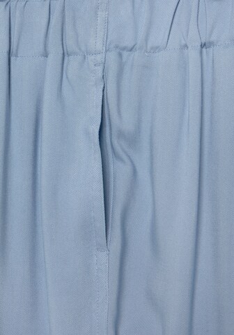 LASCANA Loosefit Bundfaltenhose in Blau