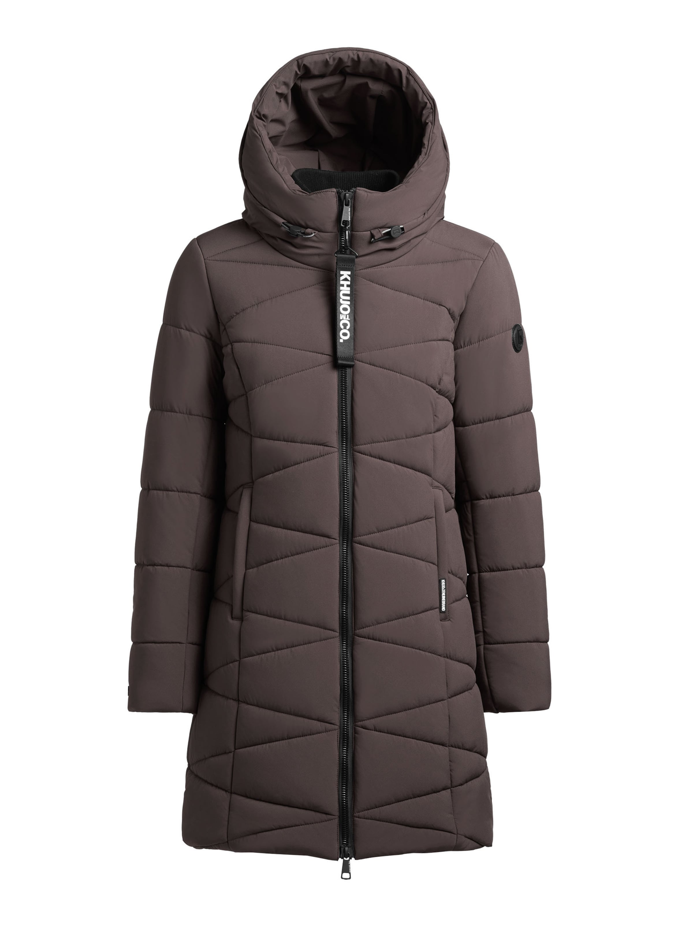 khujo Zimný kabát 'Tiff' - Sivá: predná strana