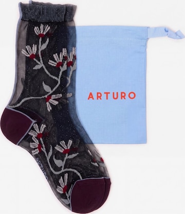 Calzino 'Arturo Rampicante' di Arturo in nero: frontale