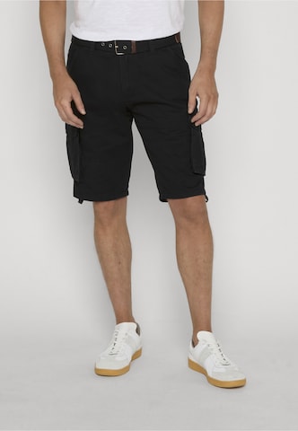 INDICODE JEANS - regular Pantalón cargo 'INMonsun' en negro: frente