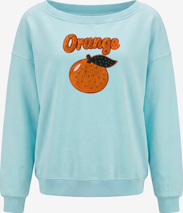 Sweat-shirt MYMO en bleu : devant