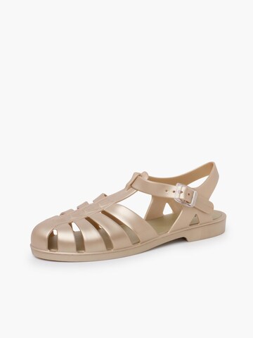 Claquettes / Tongs IGOR en beige : devant