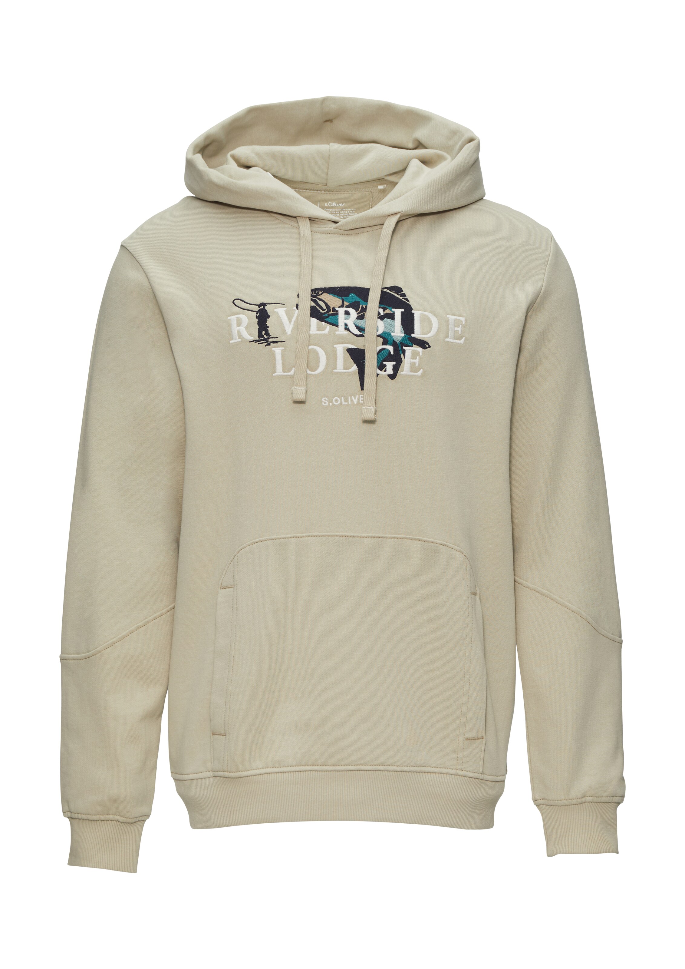 s.Oliver Sweatshirt in Beige: Vorderseite