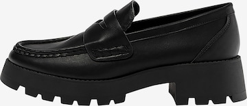 Pull&Bear Slipper in Schwarz