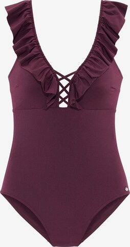 s.Oliver Swimsuit in Purple: front