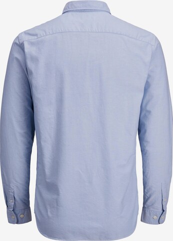 JACK & JONES Slim fit Button Up Shirt 'CLASSIC' in Blue