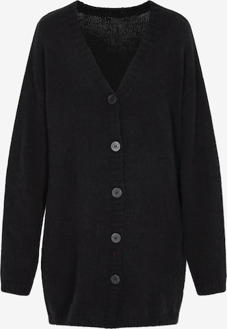 DreiMaster Klassik Knit Cardigan in Black: front