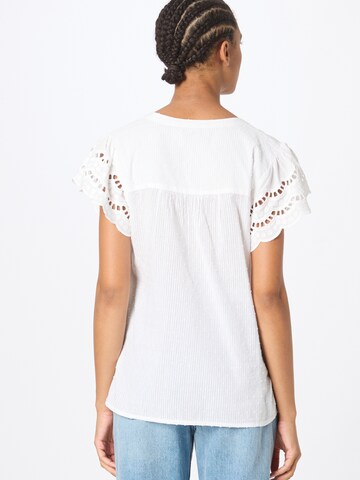 Oasis - Blusa 'Dobby' en blanco