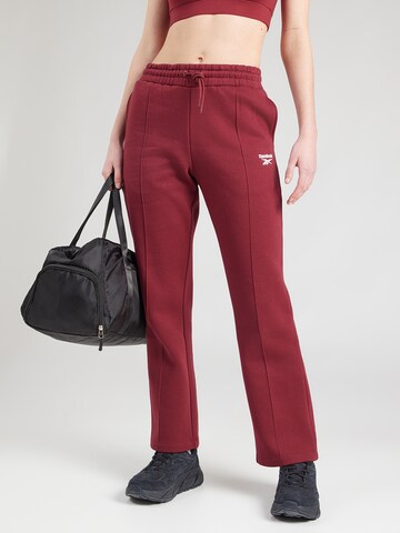 Reebok Normalny krój Spodnie sportowe 'BRIELLE' w kolorze czerwony: przód