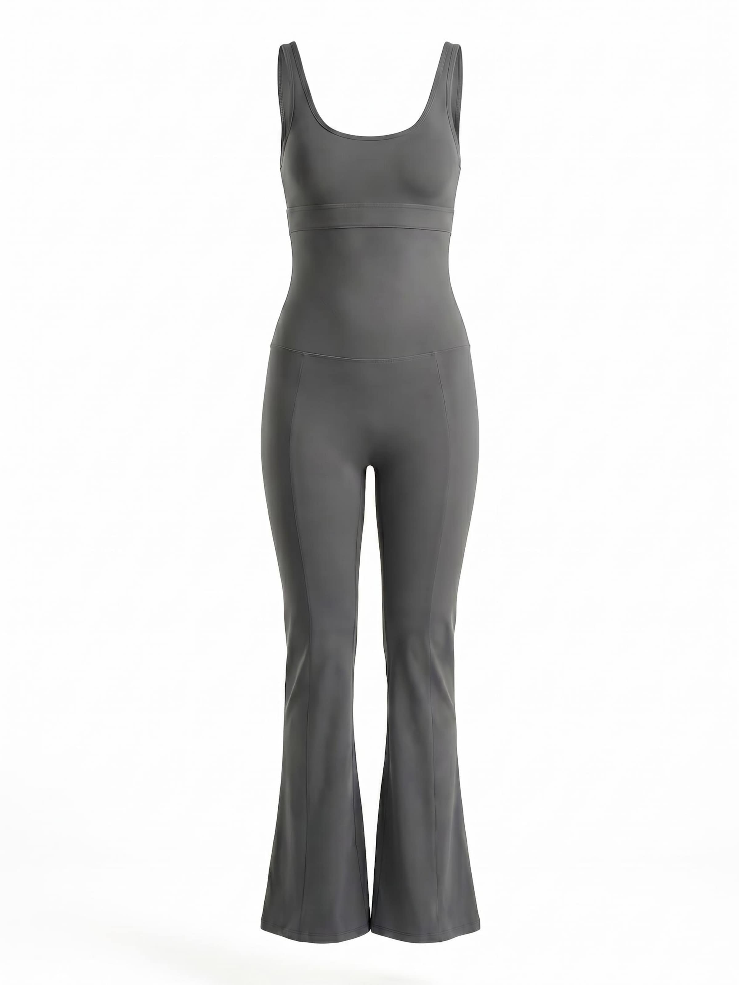 LOTUSCRAFTS Athletic Bodysuit 'DANA Overall' in Grey: front