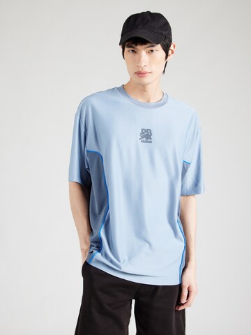 T-Shirt 'Dinokey_RB' HUGO en bleu : devant