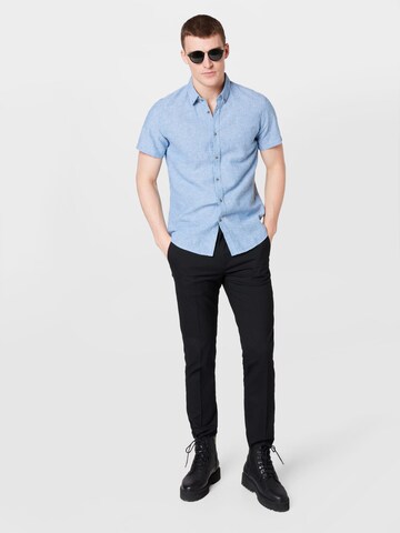 TOM TAILOR DENIM Regular Fit Hemd in Blau