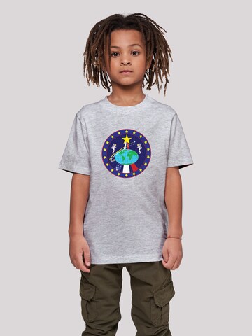 F4NT4STIC Shirt 'NASA Classic Globe Astronauts' in Grey: front