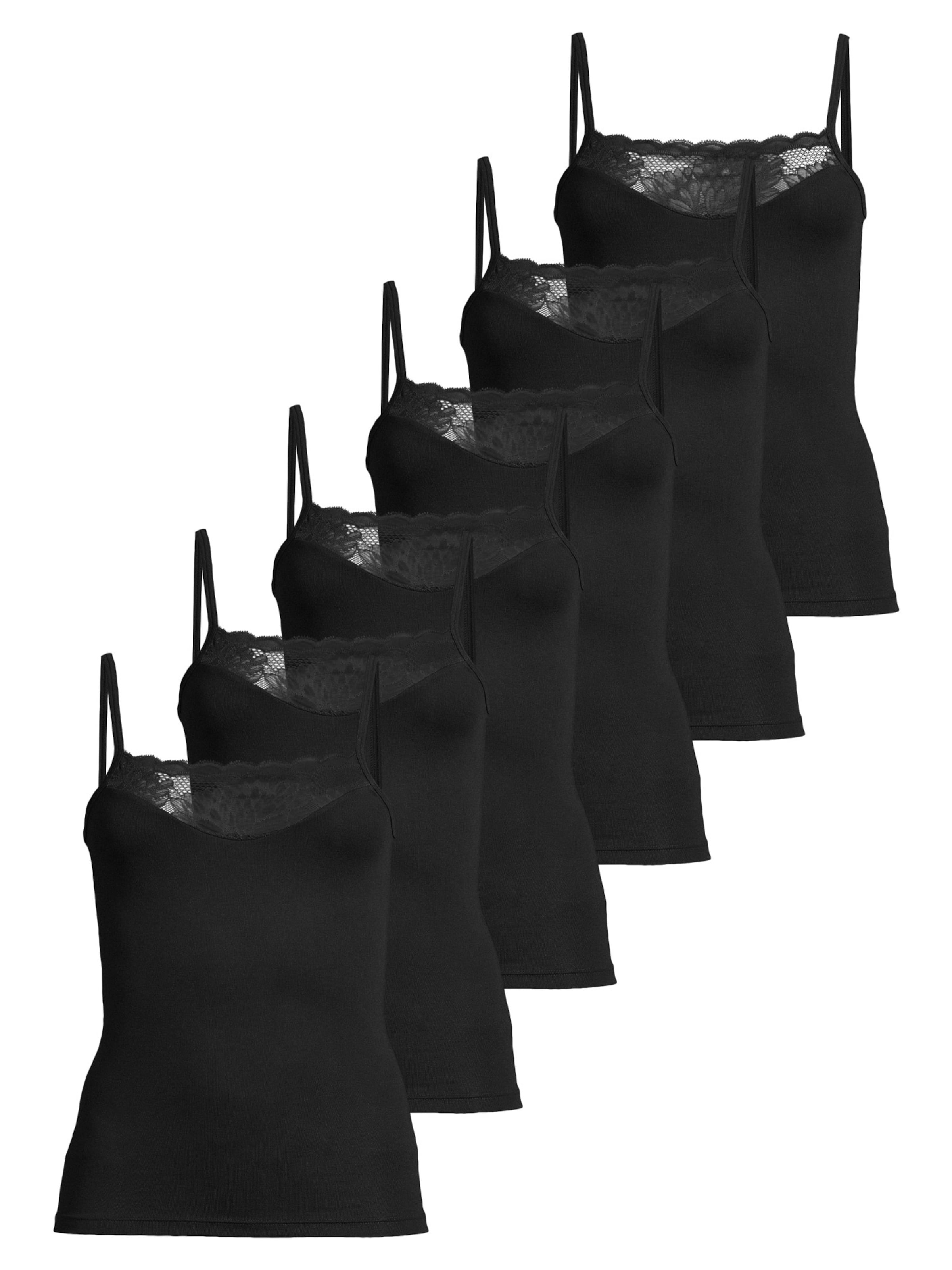 CON-TA Unterhemd 'Modal'‌‌ in Schwarz: Vorderseite