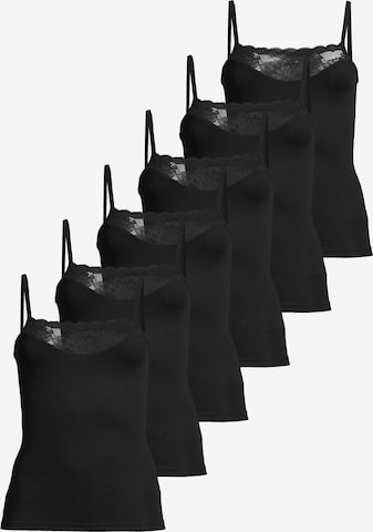 CON-TA Unterhemd 'Modal' in Schwarz: Vorderseite