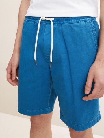 Regular Pantaloni de la TOM TAILOR DENIM pe albastru: față