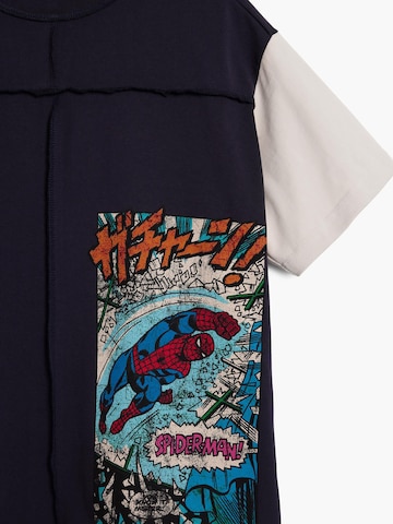 Desigual Тениска 'Spiderman™ Comic' в синьо