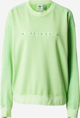 ADIDAS ORIGINALS Sweatshirt in Green: front