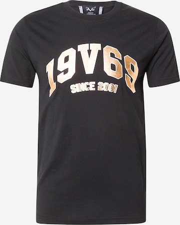 T-Shirt 'Tadeo' 19V69 ITALIA en noir : devant