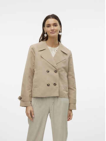 VERO MODA Overgangsfrakke i beige: forside