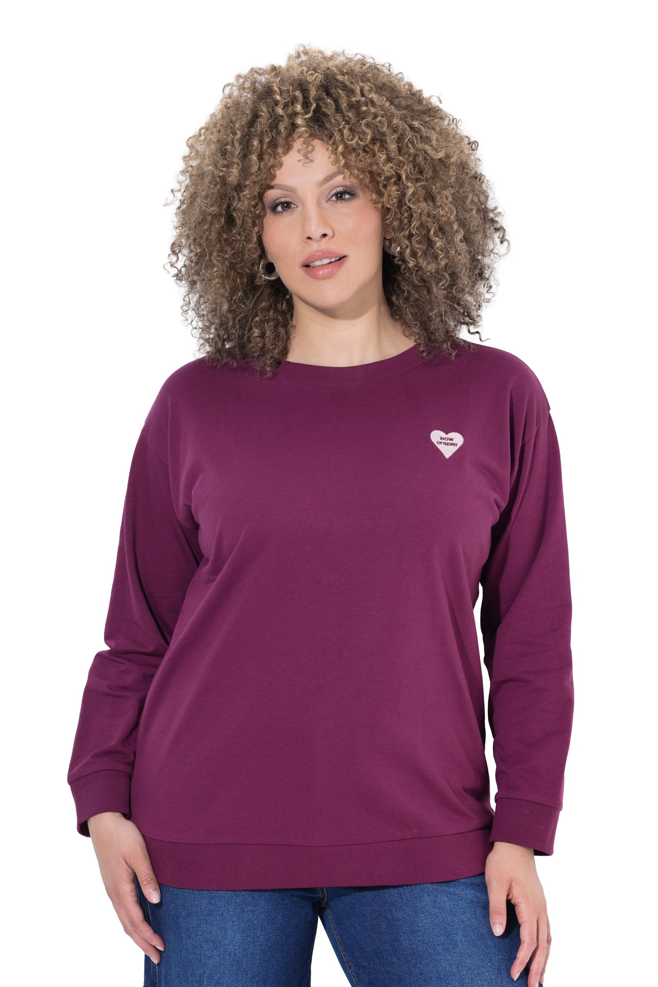 Ulla Popken Sweatshirt in Red: front