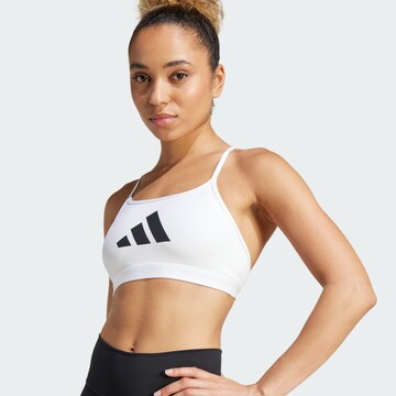 ADIDAS PERFORMANCE Бюстье Спортивный бюстгальтер 'Aeroreact' в Белый