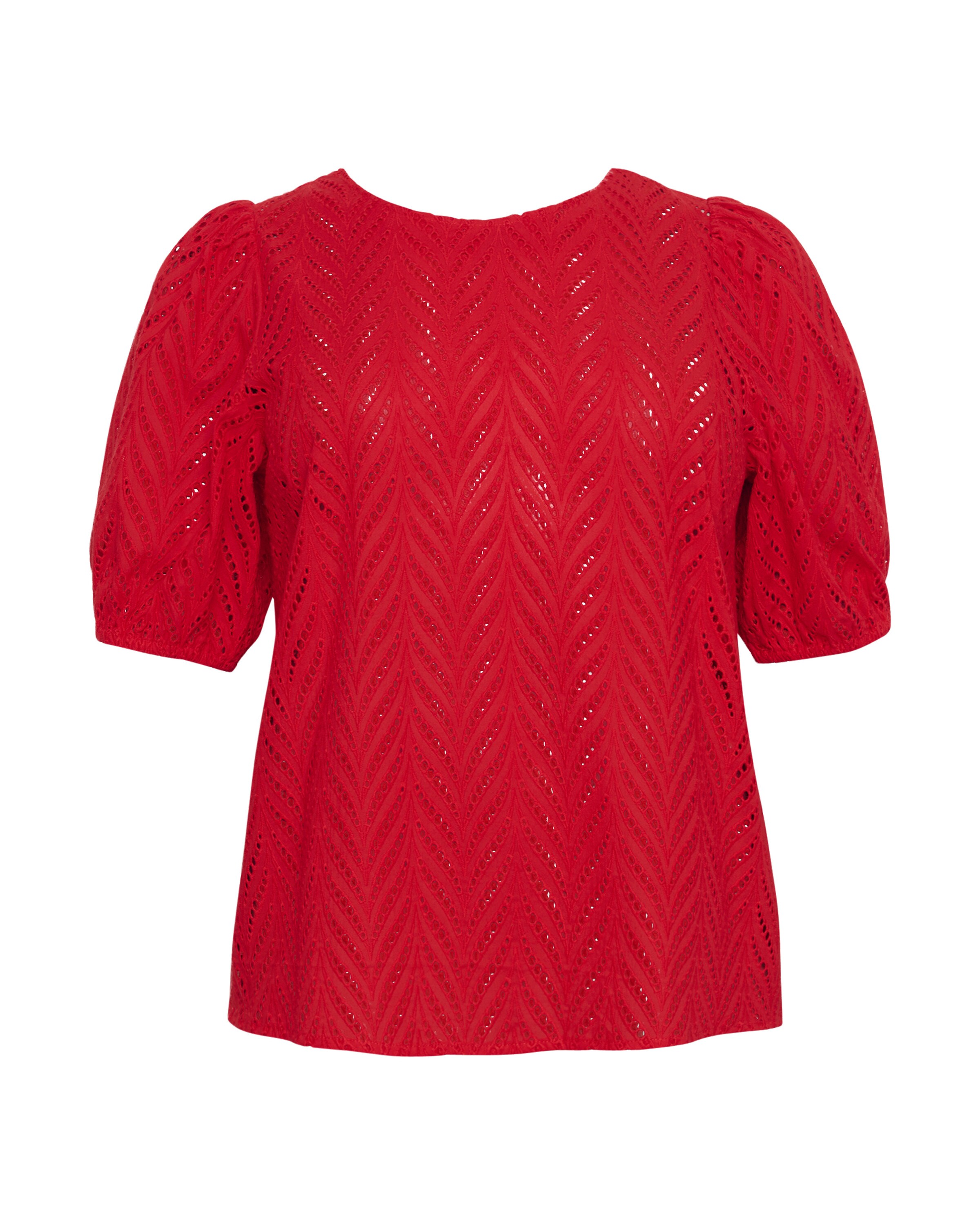 KAFFE CURVE Bluse 'Masia' in knallrot, Produktansicht