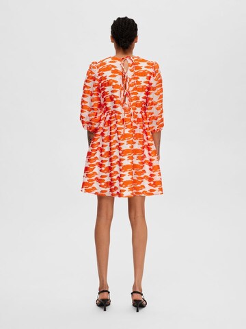 Robe SELECTED FEMME en orange