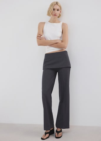 MANGO Regular Pleat-Front Pants 'Tokyo' in Grey