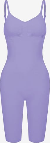 cfab (formerly creamy fabrics) Shapingbody 'Bodysuit Sculpting Shapewear mit Shorts' in Lila: voorkant