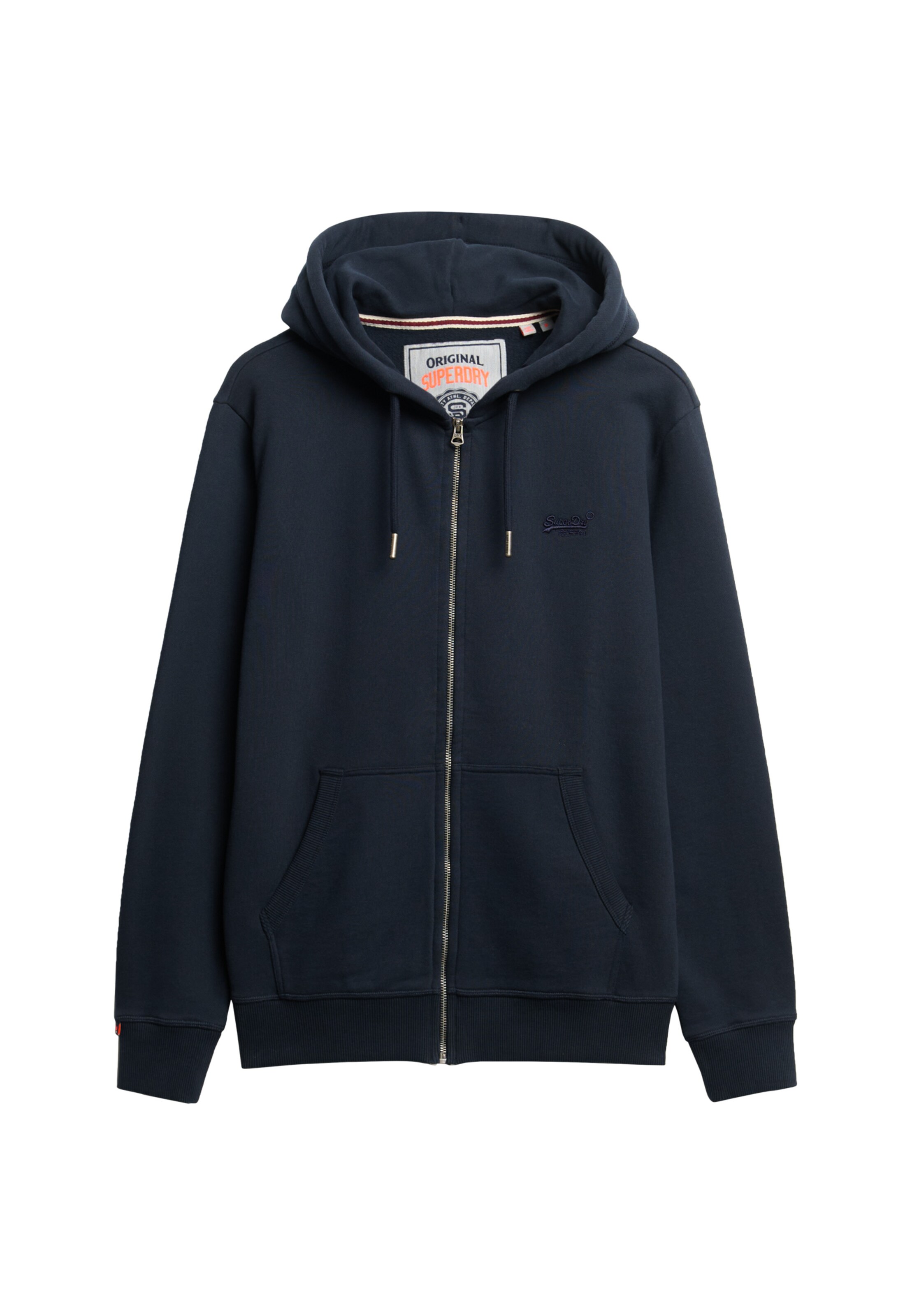 Superdry & Co Zip-Up Hoodie 'Essential' in Blue: front