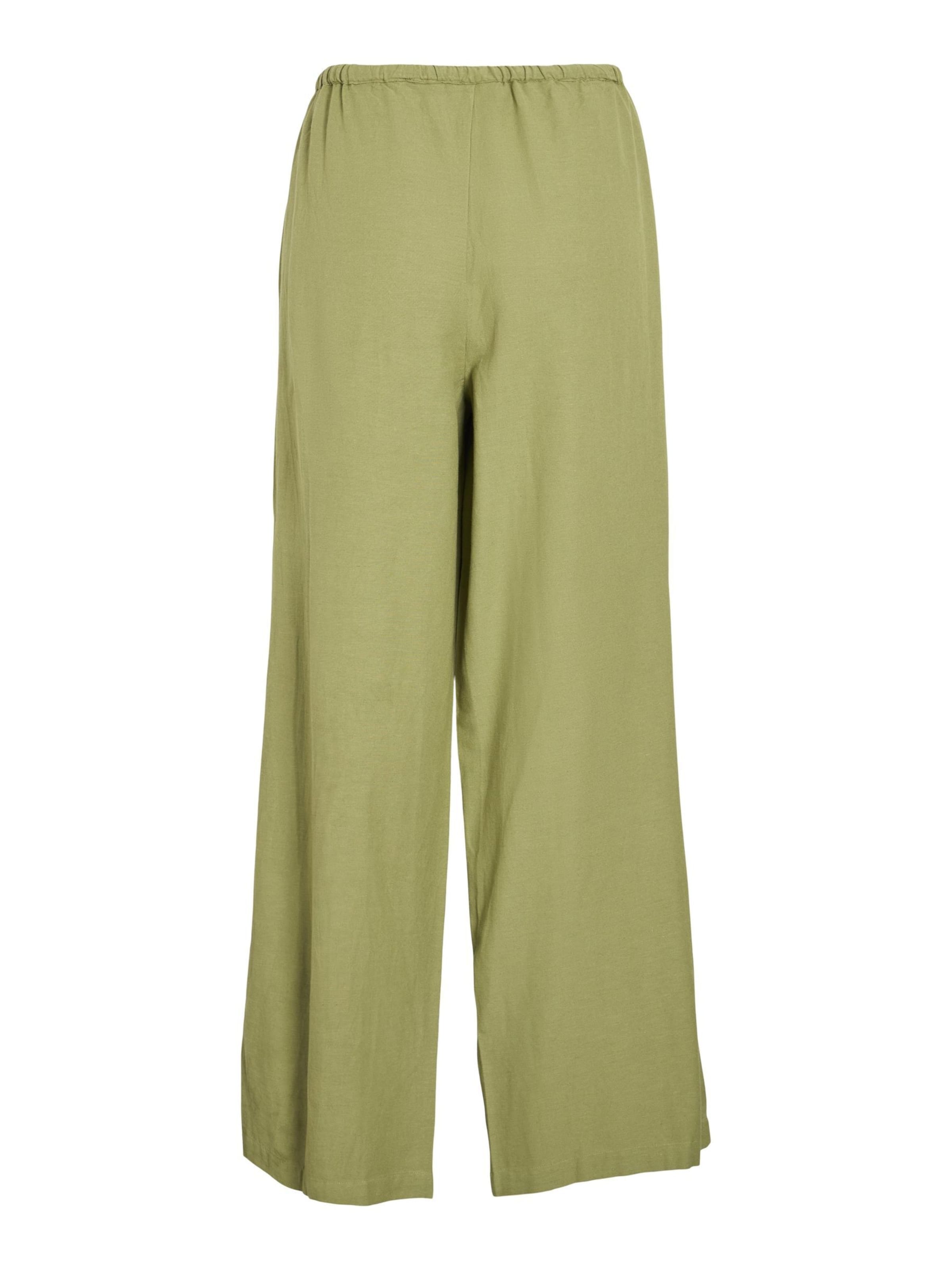 VILA Loose fit Trousers in Green