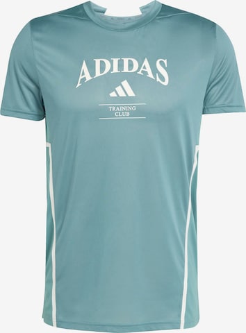 ADIDAS PERFORMANCE Функционална тениска 'Design For Training Legacy' в зелено: отпред