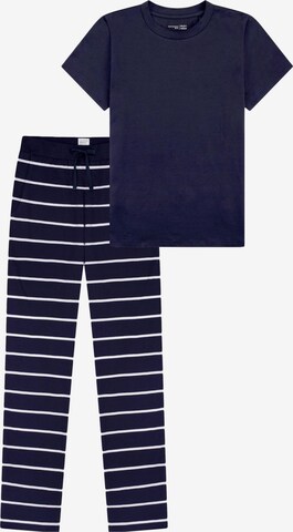 SCHIESSER Pyjama 'Mix & Relax' in Blauw: voorkant