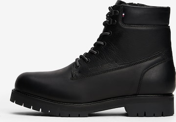 Bottines à lacets TOMMY HILFIGER en noir : devant