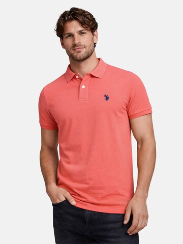 T-Shirt U.S. POLO ASSN. en rose : devant
